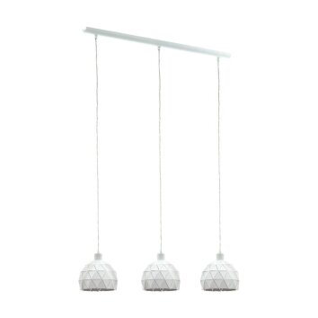 Suspension Eglo ROCCAFORTE Blanc, 3 lumières