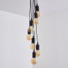 Suspension Hallabro Noir, 7 lumières