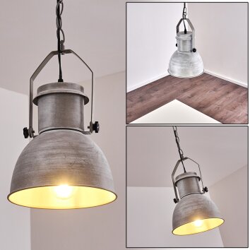 Suspension Hedemora Gris, 1 lumière