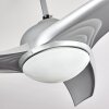 Ventilateur de plafond Sanford Argenté, 1 lumière, Télécommandes