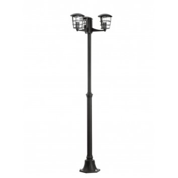 Lampadaire extérieur Eglo ALORIA Noir, 3 lumières