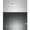 Suspension Fabas Luce Susanna LED Blanc, 4 lumières