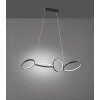 Suspension Trio Leuchten RONDO LED Noir, 1 lumière