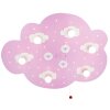 Applique murale Elobra SCHÄFCHENWOLKE Rose, 6 lumières