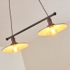 Suspension Nibyn Beige, Brun foncé, 2 lumières