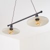 Suspension Nibyn Beige, Brun foncé, 2 lumières