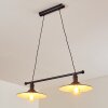 Suspension Nibyn Beige, Brun foncé, 2 lumières