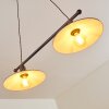 Suspension Nibyn Beige, Brun foncé, 2 lumières