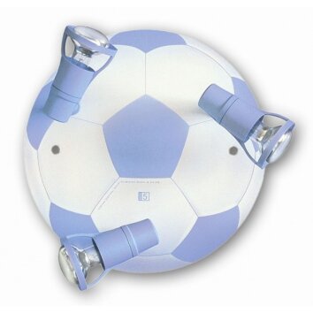 Plafonnier Waldi Fußball Bleu, 3 lumières