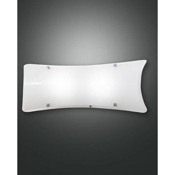 Applique Fabas Luce MILTON Chrome, 2 lumières