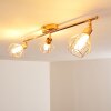 Plafonnier Ferrand LED Cuivre, 3 lumières