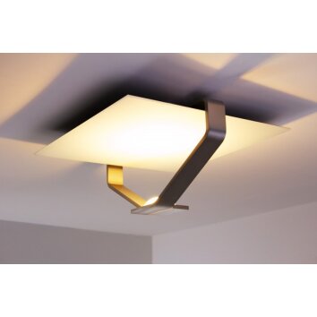 Plafonnier Elesi Luce LED Argenté, 1 lumière