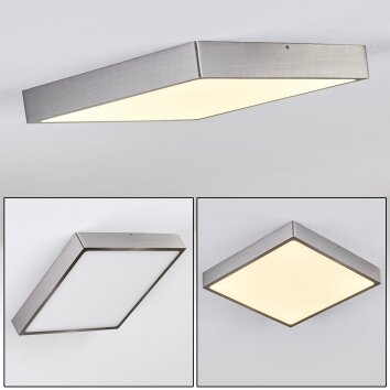 Plafonnier Broglen LED Nickel mat, 1 lumière