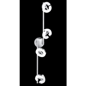 Donut Honsel Plafonnier LED Chrome, 4 lumières