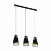 Suspension Eglo AUSTELL Noir, 3 lumières