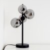 Lampe de table Chehalis LED Noir, 4 lumières