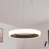 Plafonnier Mackay LED Anthracite, Blanc, 1 lumière, Télécommandes