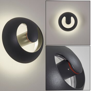 Applique murale d'extérieur Nyborg LED Anthracite, 1 lumière