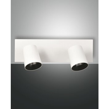 Plafonnier Fabas Luce Modo Blanc, 2 lumières