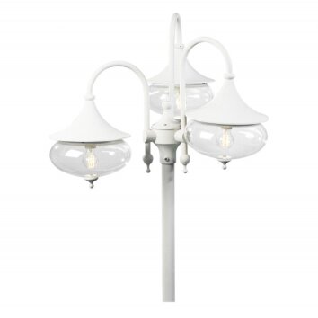 Lampadaire extérieur Konstsmide Libra Blanc, 3 lumières