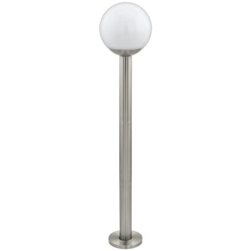 Lampadaire d'extérieur Eglo Connect NISIA LED Acier inoxydable, 1 lumière