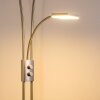 Lampadaire à vasque KIMBA LED Nickel mat, 3 lumières