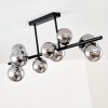 Plafonnier Chehalis LED Noir, 9 lumières