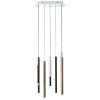 Suspension Brilliant Living Cembalo LED Brun, 8 lumières