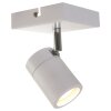 Plafonnier Steinhauer Upround LED Nickel mat, Blanc, 1 lumière