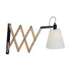 Applique murale Steinhauer Mexlite Liv Beige, Bois clair, Noir, 1 lumière