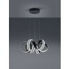 Suspension Trio Leuchten CARRERA LED Noir, 1 lumière