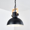 Suspension Chetco Bois clair, Noir, 1 lumière