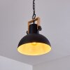 Suspension Chetco Bois clair, Noir, 1 lumière