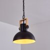 Suspension Chetco Bois clair, Noir, 1 lumière