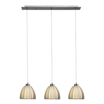 Suspension Brilliant Relax Chrome, 3 lumières