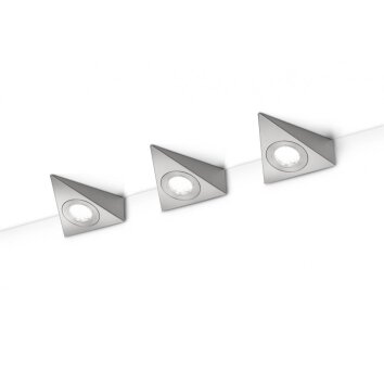 Applique Trio 2733 LED Nickel mat, 3 lumières