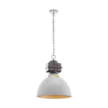 Suspension Eglo ROCKINGHAM Gris, 1 lumière