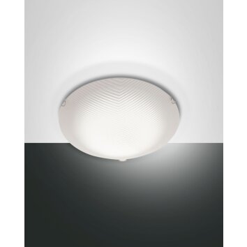 Plafonnier Fabas Luce Gera LED Blanc, 1 lumière