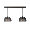 Suspension Lucide MESH Gris, 2 lumières