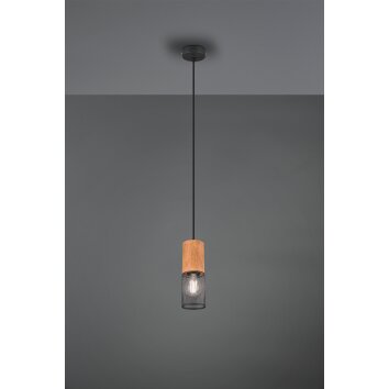 Suspension Trio Tosh LED Noir, 1 lumière