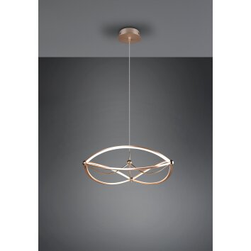 Suspension Trio Charivari LED Laiton, 1 lumière