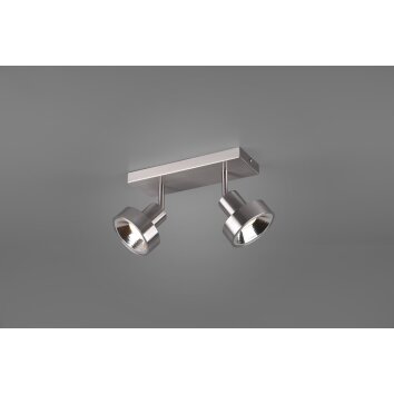 Spot Trio Leon LED Nickel mat, 2 lumières