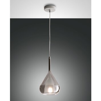 Suspension Fabas Luce Lila Fumé, 1 lumière