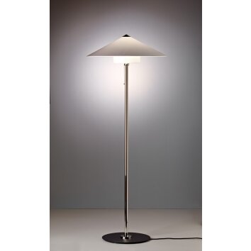 Wagenfeld Tecnolumen Lampadaire Nickel mat, 1 lumière