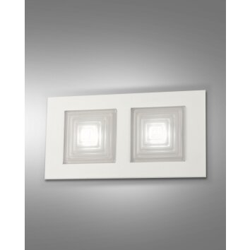 Applique murale Fabas Luce Formia LED Blanc, 2 lumières