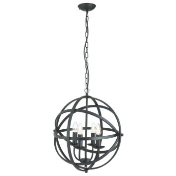 Suspension Searchlight ORBIT Noir, 4 lumières