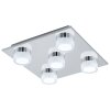 Plafonnier Eglo ROMENDO LED Chrome, 5 lumières