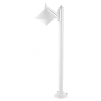 Lampadaire LCD Lengenfeld Blanc, 1 lumière