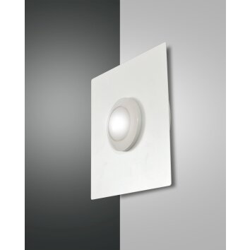 Applique murale Fabas Luce Swan LED Blanc, 1 lumière