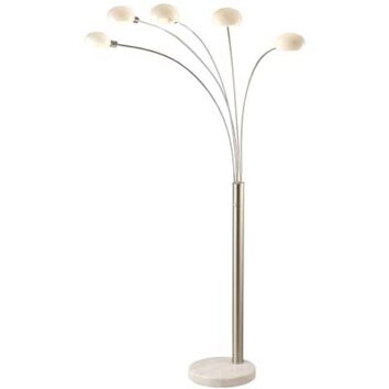 Lampadaire Globo CLASSIC STYLE Nickel mat, 5 lumières